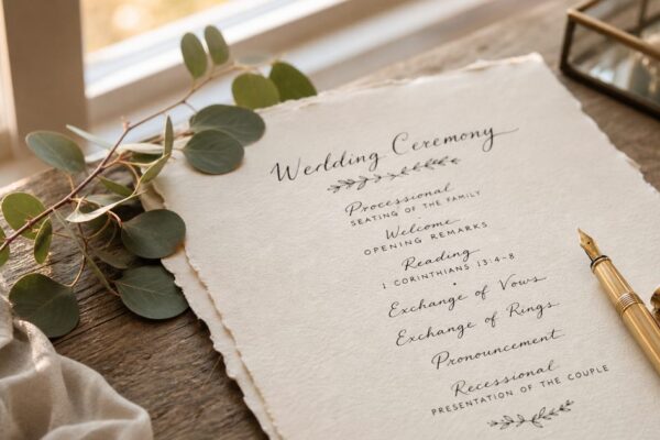 Trouwceremonie organiseren: opbouw, volgorde en praktische tips
